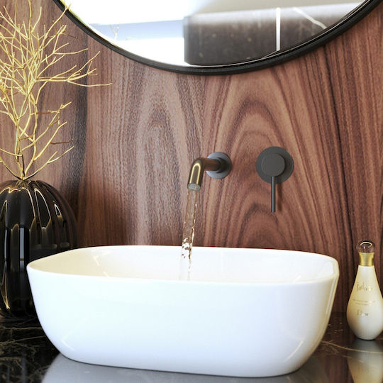 Granitan Rain Drop De La Robinetul Meu Eingebaute Wasserhähne Set Für Waschbecken Schwarz