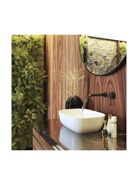 Granitan Set De Mixere Și Guriță Încorporate Pentru Lavabo Negru