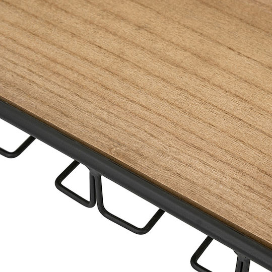 Wandregal Gaia Braune 62x21x25cm