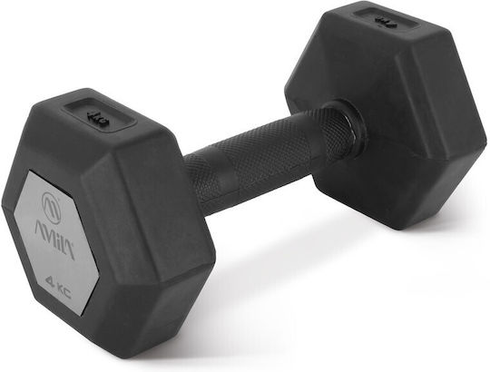 AMILA Hexagon Rubber Dumbbell 1 x 2kg