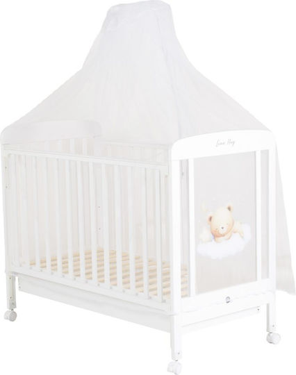 Babybett Weiß mit Matratze 60x120cm
