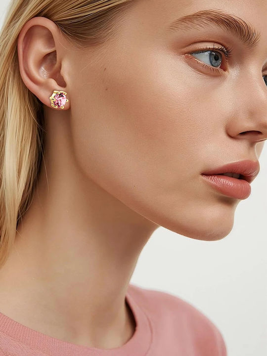 Dyrberg/Kern Stud Earrings Made of Gold Plated Steel