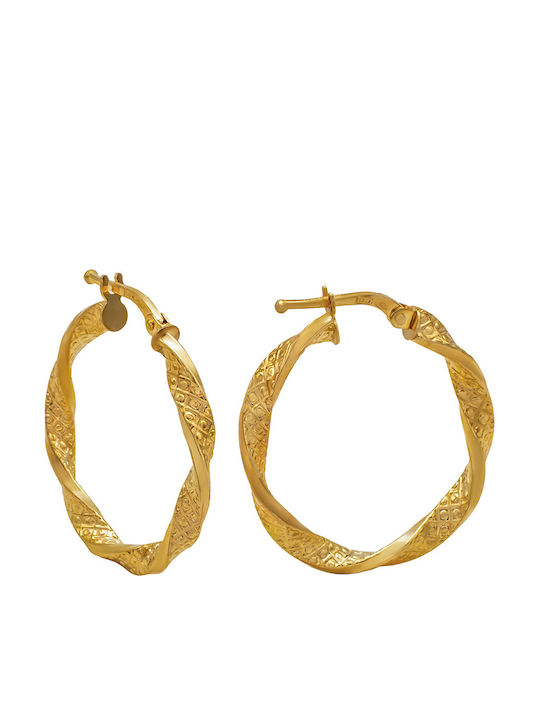 Savvas Design Обици Халки от Злато 14К СКΟ02108