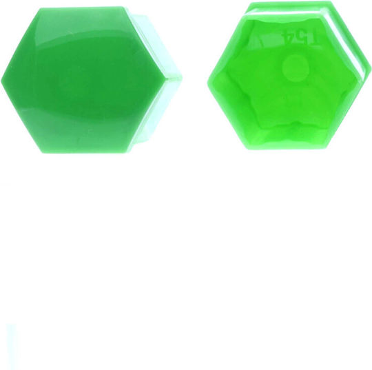 17 Mm Green Screw Caps 20 Pcs Set Installation Protective Wheels