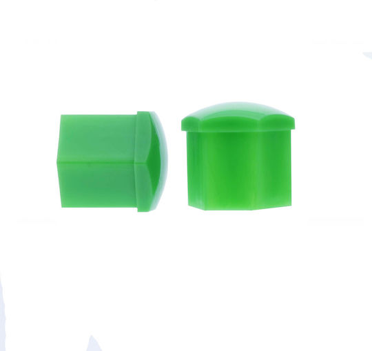 17 Mm Green Screw Caps 20 Pcs Set Installation Protective Wheels