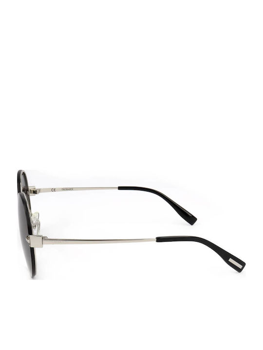 Women's Sunglasses With Silver Frame And Gray Lens
