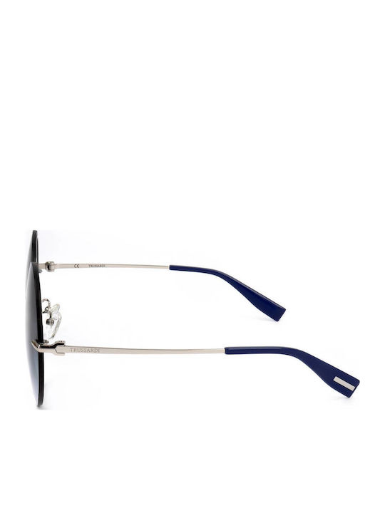Trussardi Women's Sunglasses with Blue Frame and Blue Lens