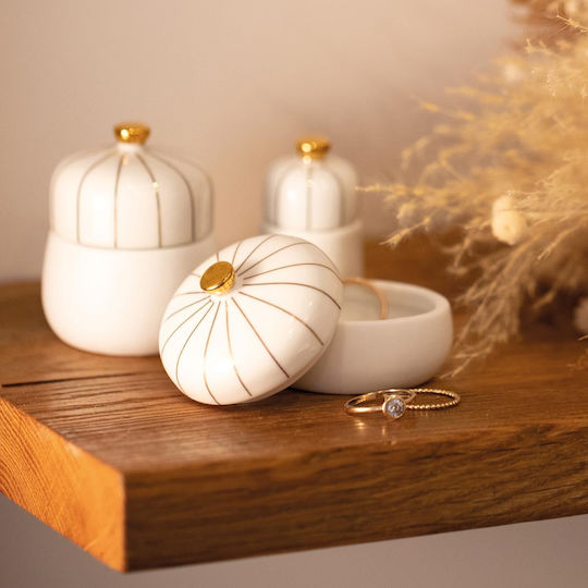 Raeder Set of Porcelain Decorative Boxes 3 Pieces
