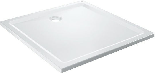 Grohe Ορθογώνια Ακρυλική Ντουζιέρα 80x100cm Λευκή