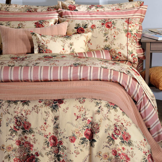 Down Town Home Плик За Завивка 100% Памучен Двойен 250x260 869 Antique Flower