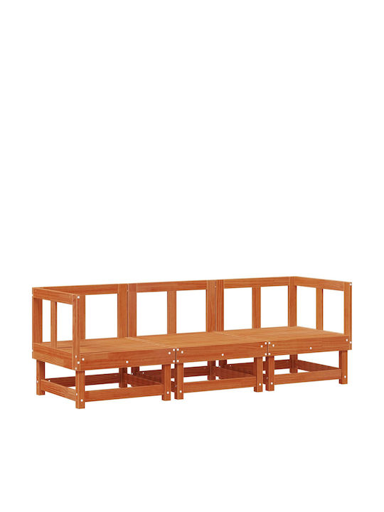 Drei-Sitzer Outdoor-Sofa Hölzernes 183cm / 183x61cm / 61x62cm / 62cm Drei-Sitzer Outdoor-Sofa Hölzernes 183cm / 183x61cm / 61x62cm / 62cm