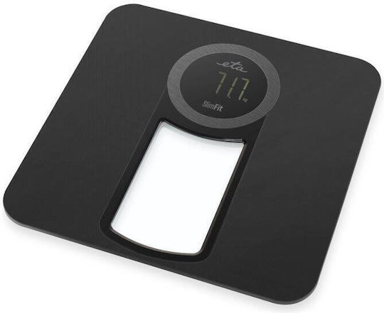 ETA Digitale Badezimmerwaage 150kg mit Körperfettmessung Schwarze ETA978190000