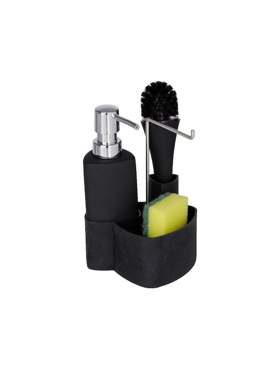 Wenko Επιτοίχιο Dispenser Κουζίνας Μεταλλικό Μαύρο 250ml