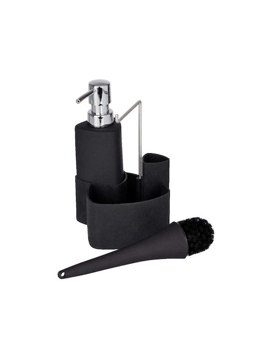 Wenko Επιτοίχιο Dispenser Κουζίνας Μεταλλικό Μαύρο 250ml