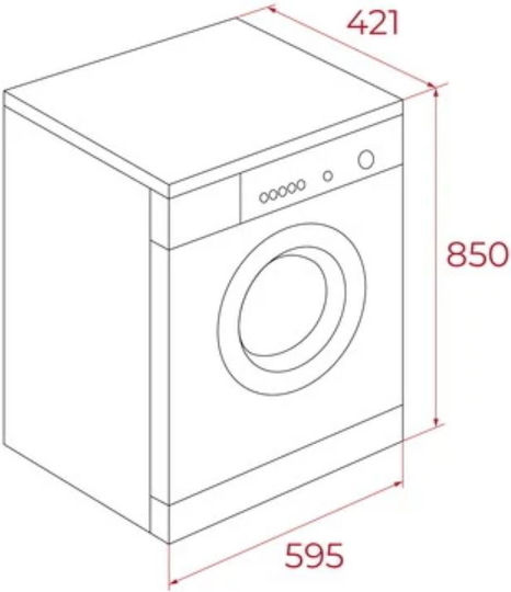Teka Waschmaschine 7kg mit Dampftechnologie 1200 Waschgängen WMK 40740 Weiß