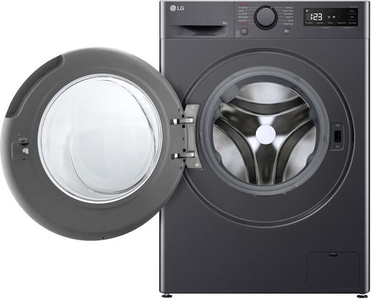 LG Waschmaschine 8kg mit Dampftechnologie 1200 Umdrehungen KI DD Gray F2WR508SBM