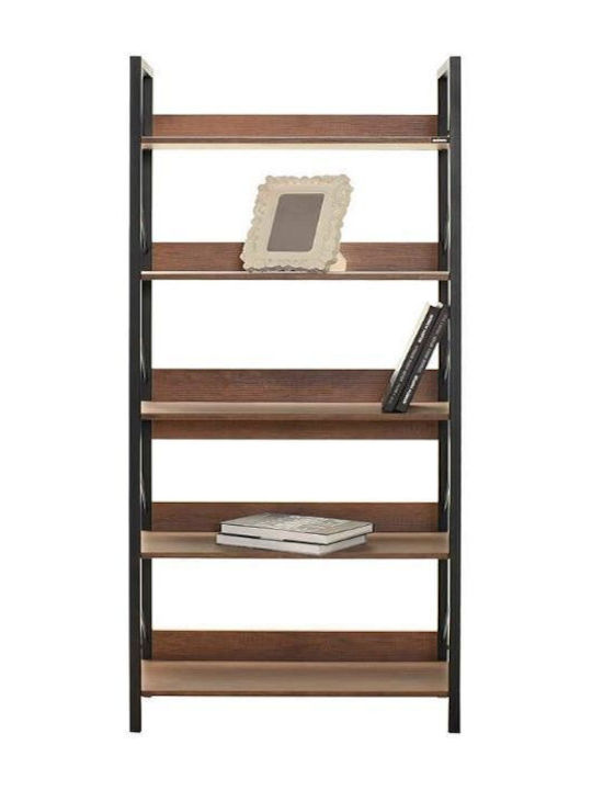 Karriädia Kinder Bücherregale Boden Holz Braune 73x35x172cm