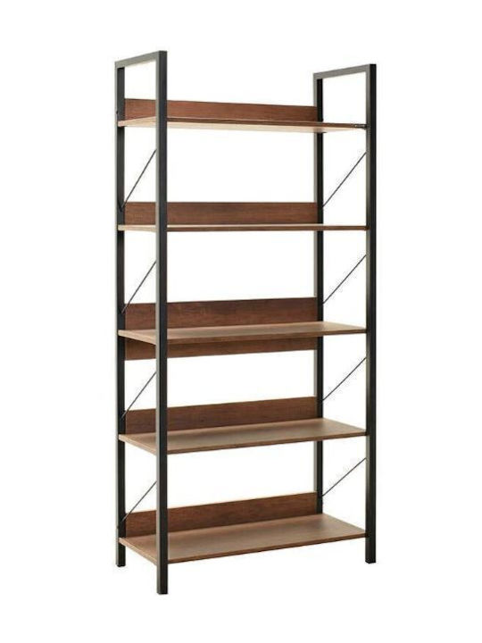 Karriädia Kinder Bücherregale Boden Holz Braune 73x35x172cm