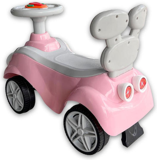 Car Ride On Pink Baby Push Walker