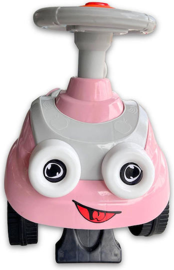 Car Ride On Pink Baby Push Walker