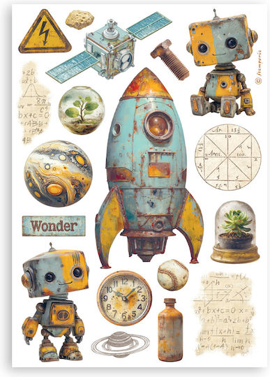 Washi Stickers Pad A5 8 Sheets A New Beginning Stamperia