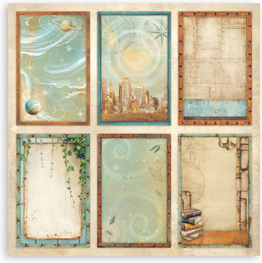 Χαρτιά Scrapbooking 22τεμ Μονής Όψης 20.3×20.3cm Stamperia A New Beginning