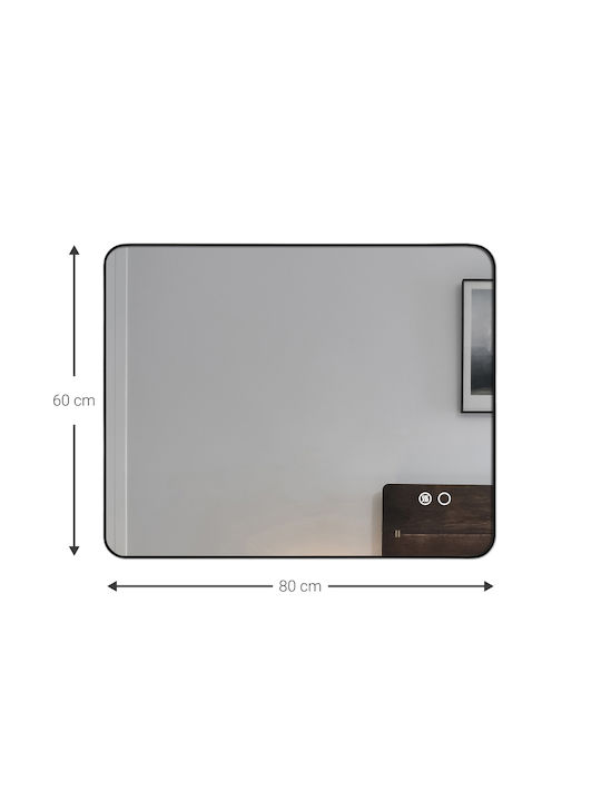Polihome Καθρέπτης Τοίχου με Πλαίσιο 100x70cm