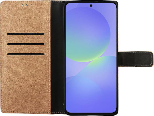 Volte-Tel Book Synthetic Leather / Silicone Gold (Galaxy A37)