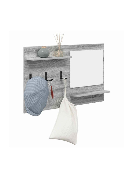 Hallway Furniture with Mirror & Hanger 90x10x50cm
