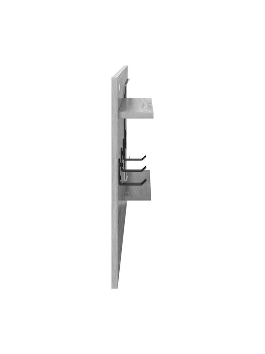 Hallway Furniture with Mirror & Hanger 90x10x50cm