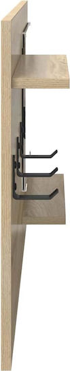 Hallway Furniture with Mirror & Hanger 90x10x50cm