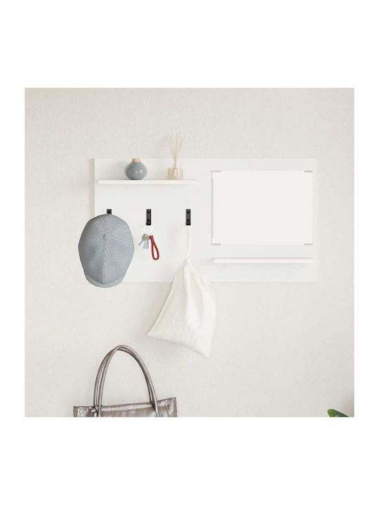 Hallway Furniture with Mirror & Hanger 90x10x50 cm