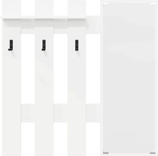 Мебел за антре с Огледало и Закачалка 100x10x100см