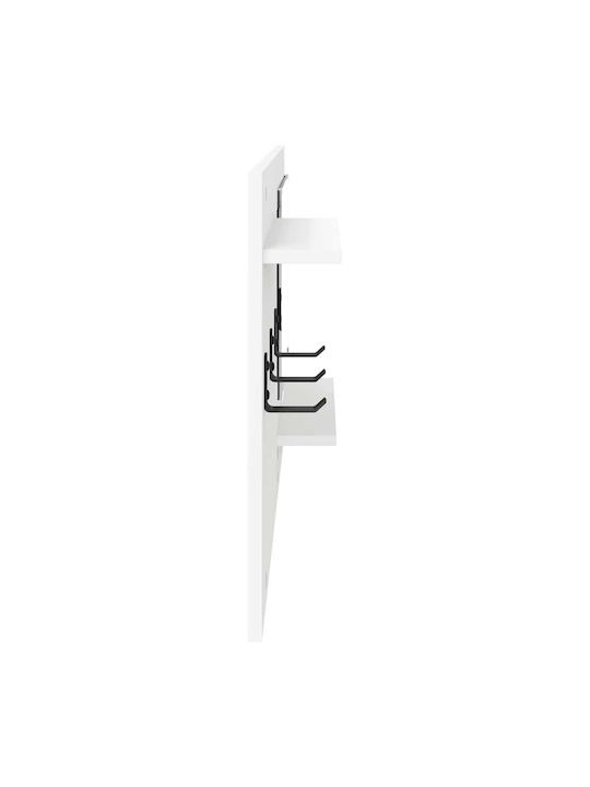 Hallway Furniture with Mirror & Hanger 90x10x50 cm