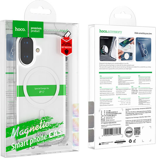 Hoco Protective Airbag Back Cover Σιλικόνης Διάφανο (iPhone 17)