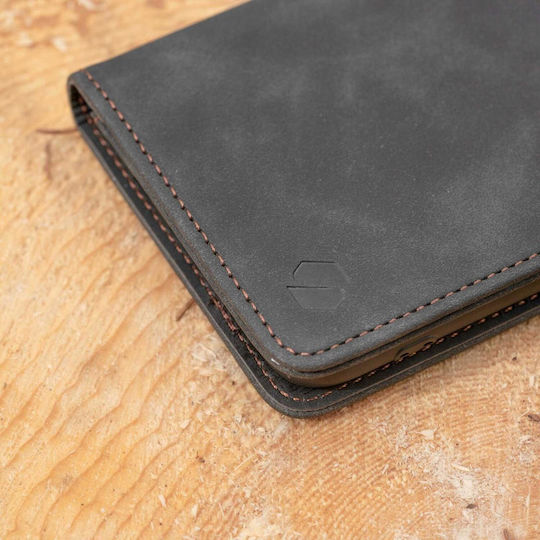 Spacecase Leather and Silicone Wallet Black for Galaxy S26 Ultra