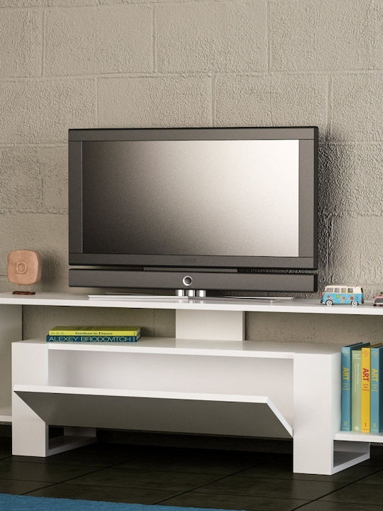 Stand TV Olbia Alb L120xA33xÎ48.6cm
