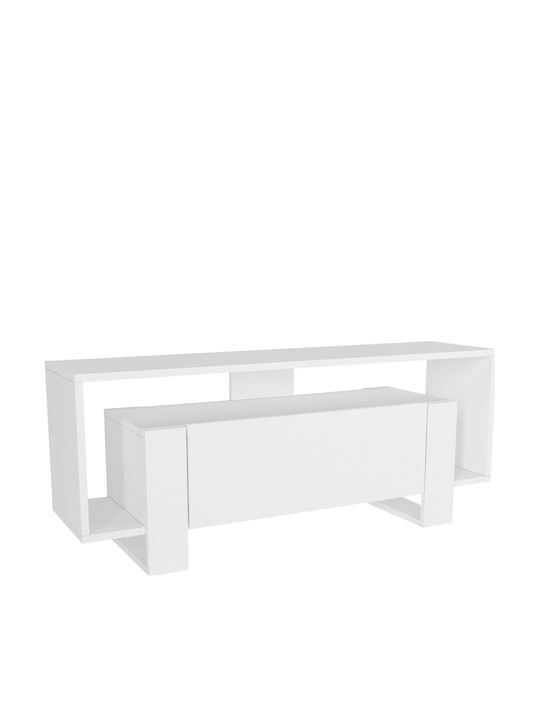 Stand TV Olbia Alb L120xA33xÎ48.6cm