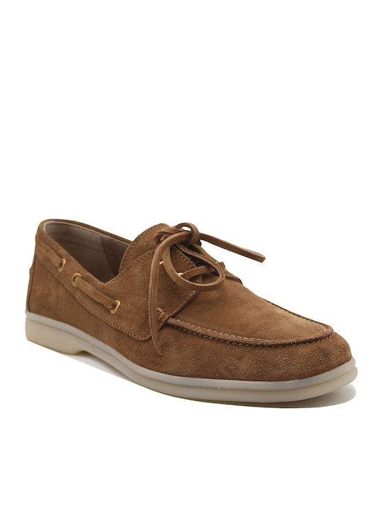 Δερμάτινα Γυναικεία Boat Shoes σε Ταμπά Χρώμα