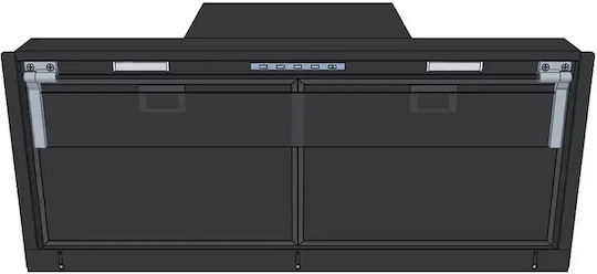 Airforce F300 BL/A/75 Chimney Hood 75cm Black