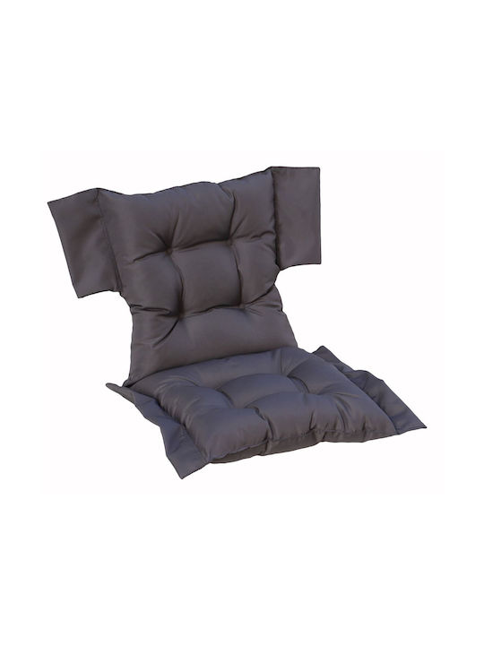 Woodwell Garden Chair Cushion with Backrest Gray 55x75cm