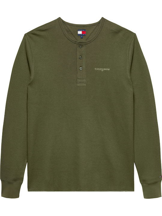 Tjm Langarm Herrenbluse Gy1/Dunkelgrün