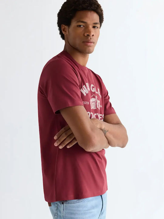 Americana T-Shirt Ruby Wein