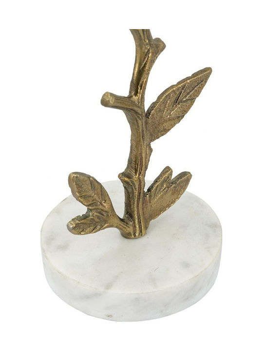 Artekko Metal Candle Holder in Gold Color 16.5x40.6x10.2cm