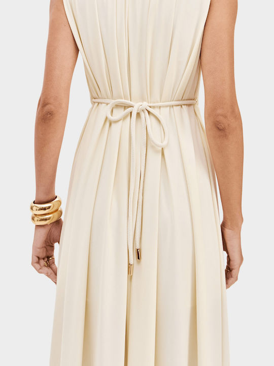 Maxi Dress for Wedding Christening Ecru