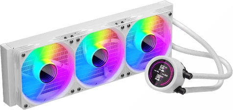 1STPLAYER Thunderstorm TS4 360 AIO Водно Охлаждане За CPU С 3 Вентилатора 120mm И ARGB Осветление Бял