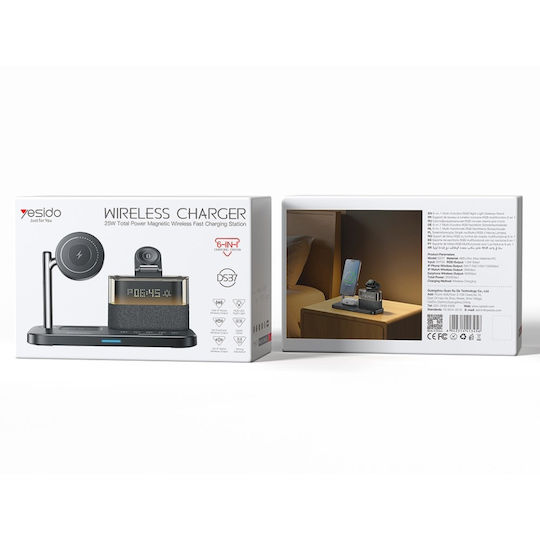 Yesido Încărcător Wireless (Qi Pad) 15W Negru