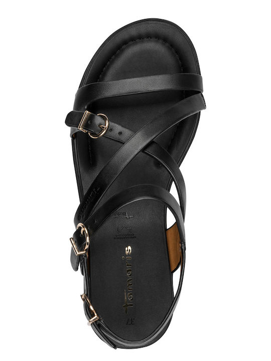 Leather Women's Sandals Black