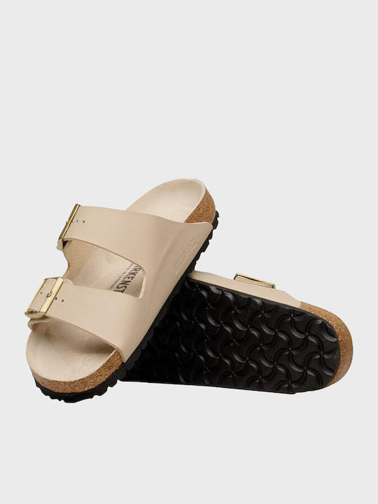 Birko-flor Γυναικεία Σανδάλια Μπεζ Regular Fit