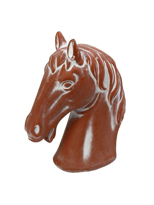 Espiel Ceramic Horse Head Terracotta 19x10x24cm Espiel Ert303k2